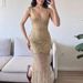 Sparkling Sequins Sleeveless Women's Summer Dress Awards Ceremony Slim Fit Elegant Dress 2026 Casual Mesh Backless Maxi Dresses_ecoleips.com