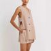 Women's Clothing Summer New Pure Cotton Sleeveless Shorts Pajamas Two Piece Set Fashionable And Comfortable Outer Wear Female Home Clothes_ecoleips.com