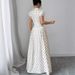Polka Dot Women's Dress French Retro Style Waist Cinching Slimming Elegant Long Dress for Youthful Summer Fashion_ecoleips.com