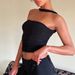 Summer Off-Shoulder Top Women's Halter Neck Short Sleeve Strapless Outerwear Cross-Border Style Can Be Worn as One Shoulder_ecoleips.com