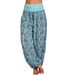 Women's Clothing Digital Printing Long Wide Leg Pants Casual Pants Harem Pants_ecoleips.com