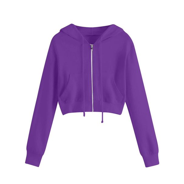 Women's Clothing Cardigan sweatshirt women autumn and winter version short hooded T shirt women's jacket women's tops women_ecoleips.com