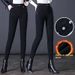 Women's Winter Thickened Fleece-lined Skinny Jeans, Long Women, Flattering For Plus-size Figures, Elastic Waist, Large_ecoleips.com