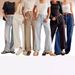 Women's Clothing Retro Non Elastic Washed Straight Workwear Jeans Street Fashion Wide Leg Jeans_ecoleips.com
