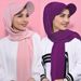 Women's Clothing Solid Color Women's Scarf Hat Versatile Malaysia Scarf Muslim Headscarf Hat_ecoleips.com