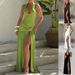2026 Spring New Women's Clothing Solid Color Slim-fitting Waist Split Temperament Elegant Dress Long Dress_ecoleips.com