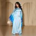 Modest Abaya Dress Women's Gradient Color Party Dress Plus Size Bat Sleeve Fashion England Style Polyester Spring/Autumn Summer Dress_ecoleips.com