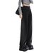 2025 Spring/Summer New Style Guangzhou Supply Women's Denim Straight Pants, High-Waisted Wide-Leg Pants With A Slimming_ecoleips.com