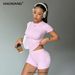 Women's Quick Drying Round Neck Yoga Set High Elastic Fitness Sports Two Piece Running Clothes American Style_ecoleips.com