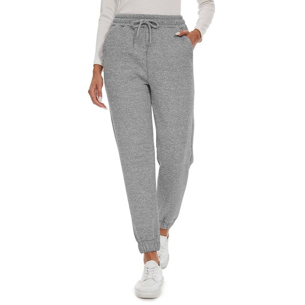 Women's Clothing Drawstring Plus Velvet Sports Pants Outer Wear Warm Drawstring Plus Velvet Thickened Sports Pants_ecoleips.com