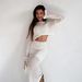 Women's Clothing Salty Temperament Light Mature Style Knitted Hollow Half Length Skirt Two Piece Suit_ecoleips.com