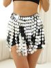 2025 New Style Sexy Street Fashion Sequin Tassel Skirt_ecoleips.com