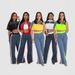 Women's Clothing Colorblock Contrast Two Piece Women's Sportswear Short Top + Wide Leg Pants Set_ecoleips.com