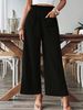 Suitable For All Seasons 2024 Women's Shein Solid Color Casual Straight Pants_ecoleips.com