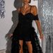 Women's Clothing Suspender Sexy Jumpsuit Short Style Splicing Lotus Leaf Net Skirt_ecoleips.com