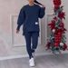 Women's Clothing Irregular Long Sleeved Sweatshirt Leggings Suit Casual Long Sleeve Hoodie Leggings Set Solid Color, Comfort Fit, Plus Size Available_ecoleips.com