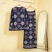 Elegant 3D Floral Two-Piece Dress Set for Women Modest Flowy Maxi Skirt And Blouse 5 Colors Available Sizes S-3XL_ecoleips.com