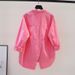 Women's Clothing Women's Loose Fitting Long Sleeved Cotton Blouse Versatile Cardigan Back Slit Spring Clothing_ecoleips.com