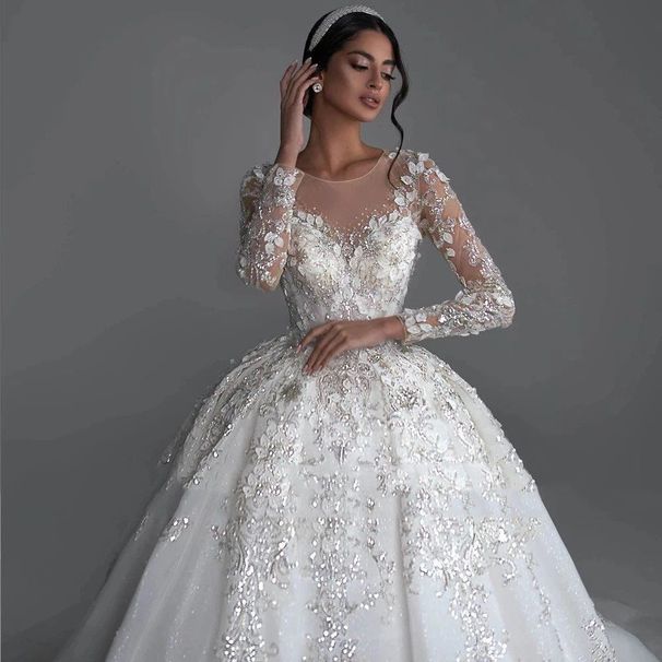 Women's Clothing Wedding Dress Summer New Bride One Shoulder Fashionable Sexy Slim Lace Wedding Dress Trailing Large Size_ecoleips.com