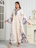 Verve Muslim Long Printed New Dubai Abaya Dress Noon_ecoleips.com