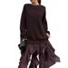 Maillard-Effect Knitwear – Asymmetric Lace Insert Sweater (S-L, 50% Cotton, Office-to-Dinner Versatility)_ecoleips.com