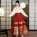 Heavy Embroidery Satin Mandarin Collar Shirt, Red Jacquard Horsehair Skirt, Wedding Attire, Reception Dress, 2025_ecoleips.com