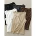 Made With High-quality Materials, High-elastic Ribbed Cotton, Wide Shoulder Straps, Sleeveless Tank Top Women, 2025_ecoleips.com