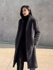 Women’s Long V-Neck Faux Mink Coat – Chic & Ethical Winter Jacket (S/M/L, Black/Beige/Camel/Grey/Light Grey)_ecoleips.com