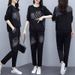 Women’s Clothing autumn new large size loose casual printed suits for women Korean version of casual sportswear two piece suits trendy_ecoleips.com