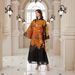 Modest Abaya Dress Elegant Stylish Muslim Robe Dress For Women Middle East Floral Art Pattern Polyester Women's Clothing_ecoleips.com
