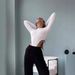 Comfortable Casual Women's Jumpsuit Base Layer Slim Fit Unique Solid Color round Neck Hollowed out Long Sleeve for Everyday Wear_ecoleips.com