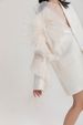 K Mesh Three-dimensional Ruffle Edge Irregular Loose Suit Casual Jacket_ecoleips.com