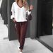 Trendy Color-Block Hoodie & Jogger Set – Oversized Streetwear Loungewear For Women (White, S-3XL)_ecoleips.com