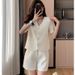 Women's Clothing Elegant New Style Two Piece Set Summer Sophisticated Short Sleeved Dress And Shorts Suit Casual Fashion_ecoleips.com