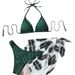 Women's 3-Piece Tie-Dye Bikini Set Bohemian Print Swimsuit with Cover-Up for Beach And Pool_ecoleips.com