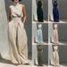 Spring/Summer Women's Casual Suit Sleeveless Long Pants European American Style Independent Website Fashionable Outerwear_ecoleips.com