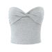 ZAR Spring New Women's Fashion French Style Slim Fit Twist Design Elastic Flared Pants Set_ecoleips.com