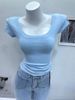 CHAO Women's Slim Fit round Neck Short Sleeve T-Shirt Comfortable Cotton Base Layer Top for Spring/Summer Stylish Flattering_ecoleips.com