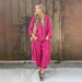 Women's Clothing Spring New Women's 2 Piece Set Large Size Cotton And Linen Shirt Set High Waist Loose Pants_ecoleips.com