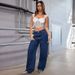 High Waisted Slimming Loose Straight Leg Jeans Multi Color Women's Trendy Casual Floor Length Denim_ecoleips.com