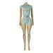 Women's Waffle Texture Two Piece Set HR26021 European American Style Hooded Zip up Top with Drawstring Shorts_ecoleips.com