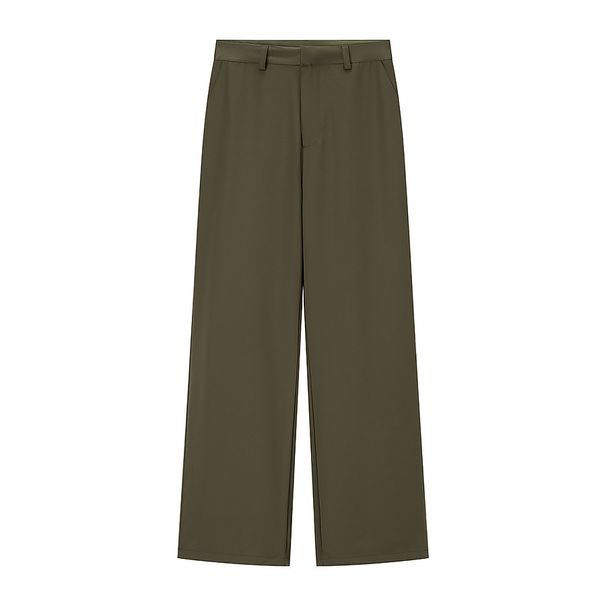 Women's Button Down Top And Wide Leg Pants Set_ecoleips.com