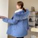 Women's Clothing Women's Winter Thickened Short Parka Coat With Fur Hood - Fashionable Loose Fit Outerwear For Casual & Office (Multiple Colors )_ecoleips.com