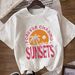 Women's Casual Short Sleeve T-Shirt With Print - Soft Breathable Fabric, Loose Fit Comfort Tee For Street Style & Daily Wear_ecoleips.com