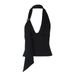 2025 Winter New Fashion Pure Desire Sexy Halter Low-Cut Backless Hollow Out Camisole Tops Wholesale For European And_ecoleips.com