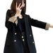 ng2510292 Black Street Style Small Blazer Casual Jacket For Women 2025 Spring Autumn New Korean Version Internet Celebrity Elegant_ecoleips.com