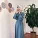 Women's Clothing Muslim Slim Temperament Waist Robe Dress_ecoleips.com