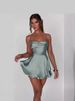 2024 Summer New Sexy Slim Fit And Slim Off Back Solid Color Suspended Dress And Pants_ecoleips.com