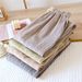 Couple Style Striped Design Long Pants With Side Pockets Simple And Casual Cotton Color Woven Thin Sleepwear Pants For Homewear_ecoleips.com
