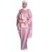 Women's Long Sleeve Maxi Dress - Comfortable Loose Fit Casual Tunic Dress For Autumn, Solid Color Batwing Sleeve Flowy Dress_ecoleips.com